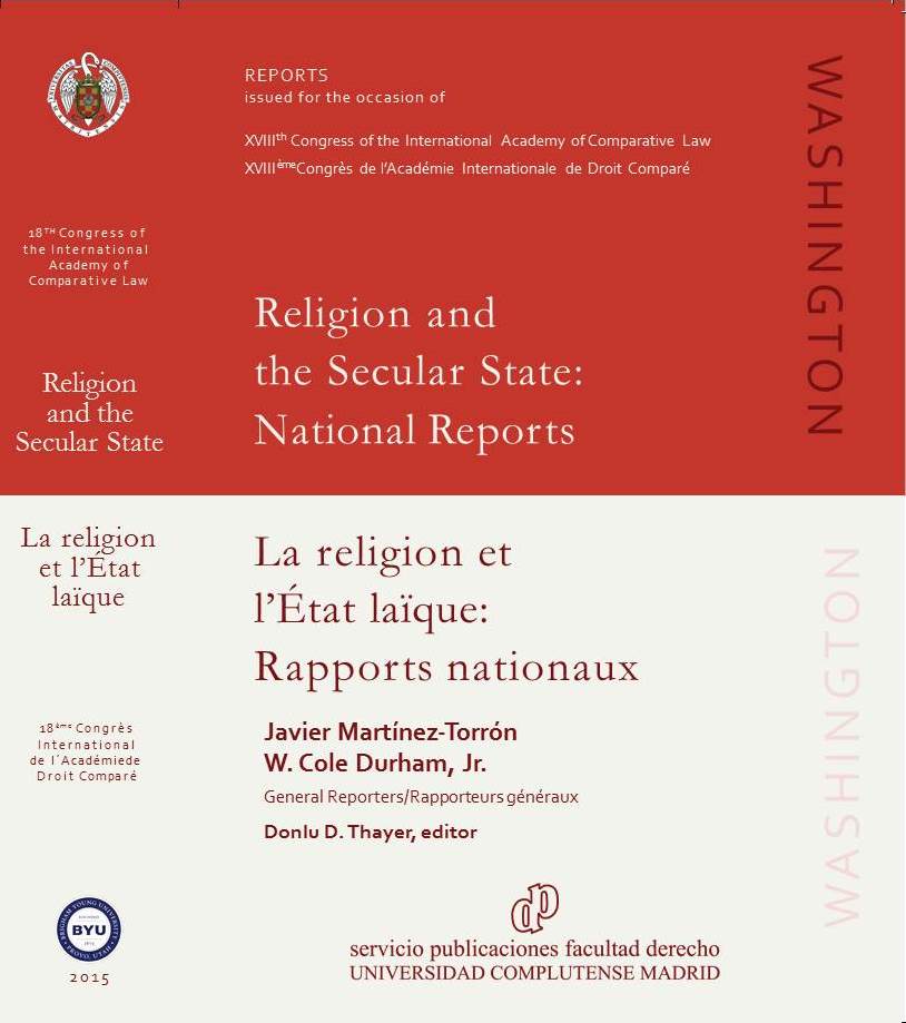 Image for <em>Religion and the Secular State: National Reports</em> now available in final form