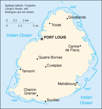 Map of Mauritius